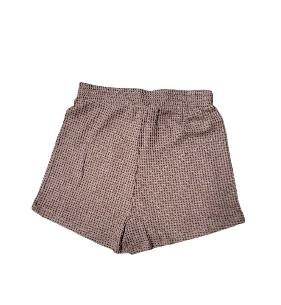 Waffle Button Shorts
