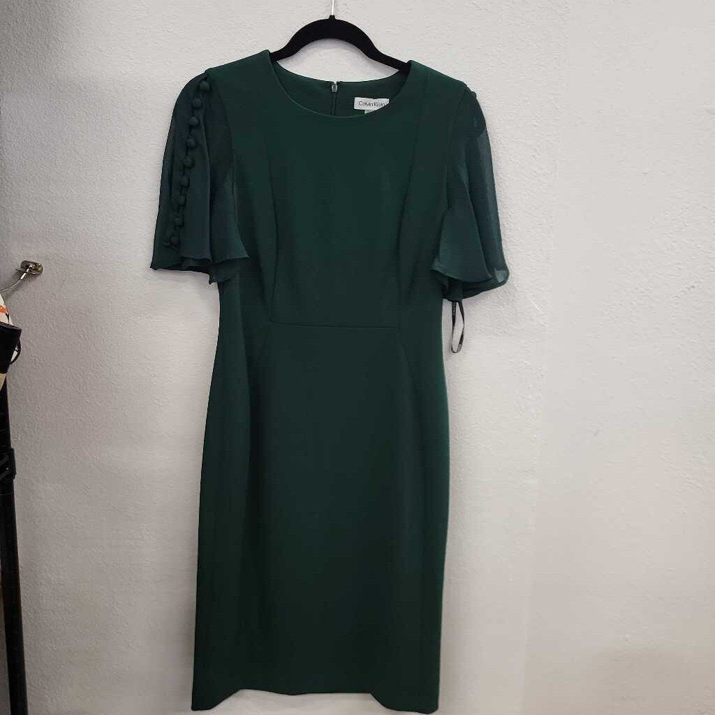 Calvin Klein Women's Green Dress