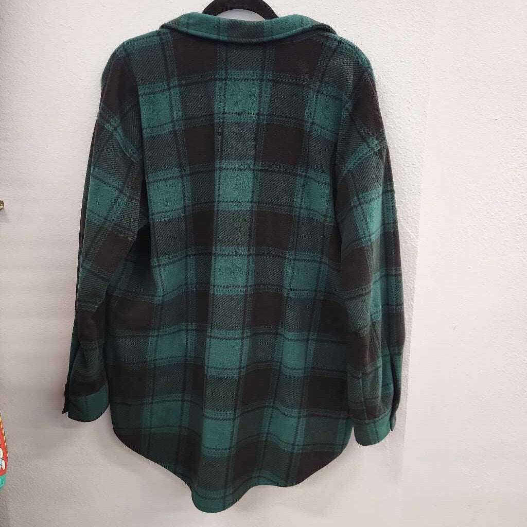 Maurices Fleece Plaid LS BU