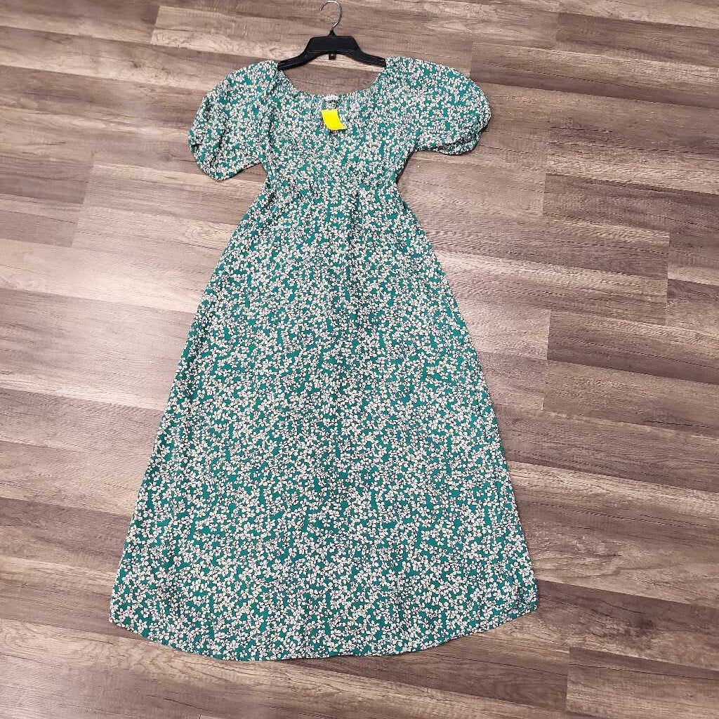 Only Floral Print SS Long Dress