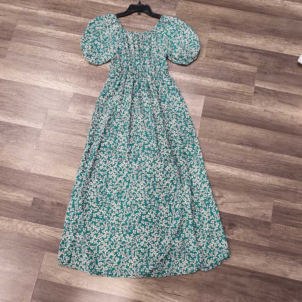 Only Floral Print SS Long Dress