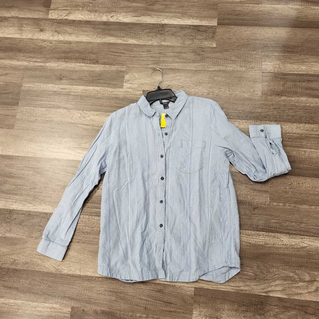 Eddie Bauer Women's Vertical Stripe LS BU