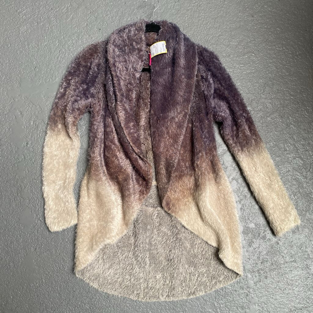 Ombre Faux Fur Cardigan