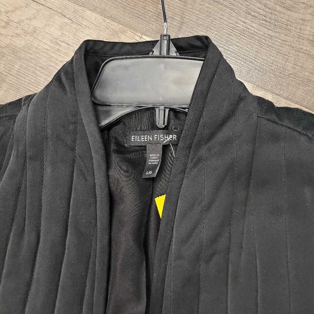 Eileen Fisher Silk Habutai Quilted Jacket