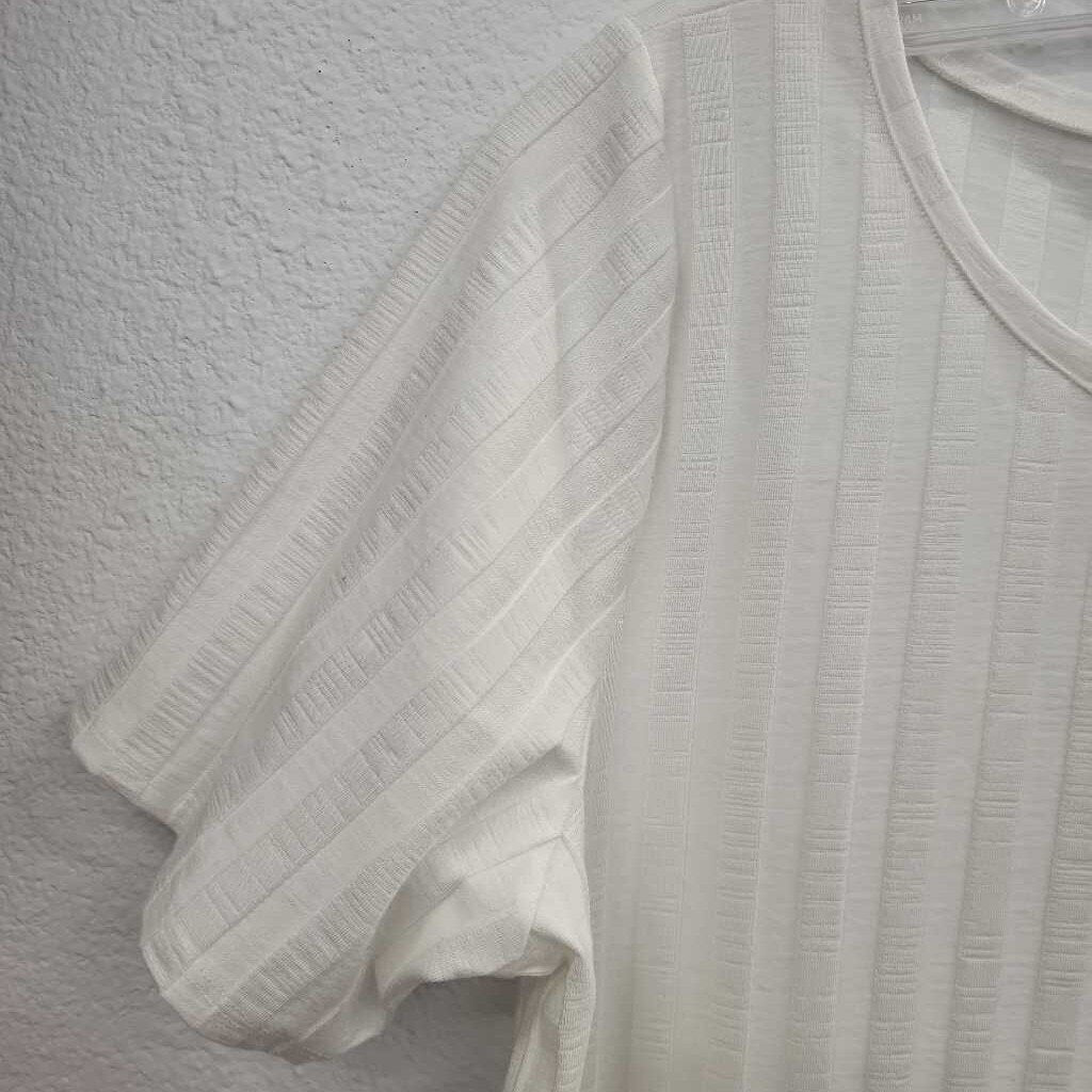 Eileen Fisher Vertical Stripe SS Top