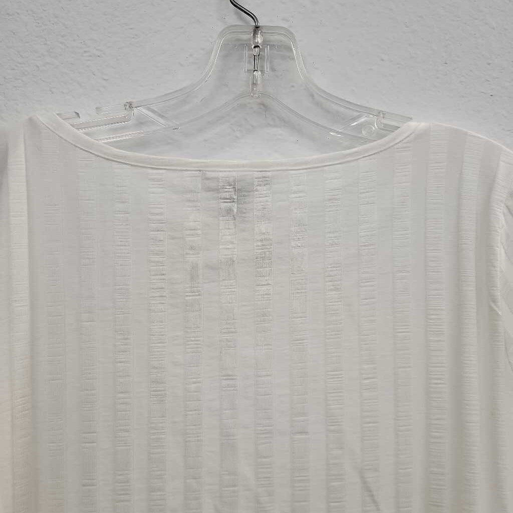 Eileen Fisher Vertical Stripe SS Top