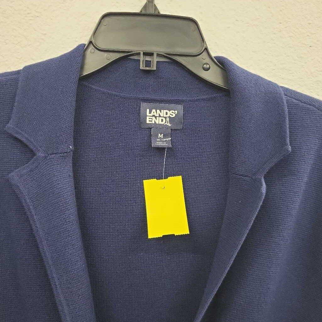 Lands End 100% Cotton Open Cardigan