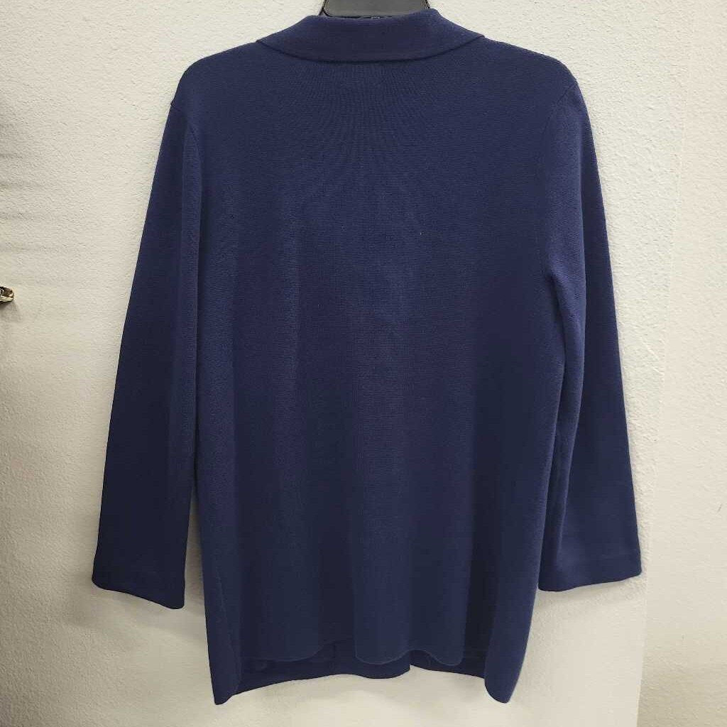 Lands End 100% Cotton Open Cardigan
