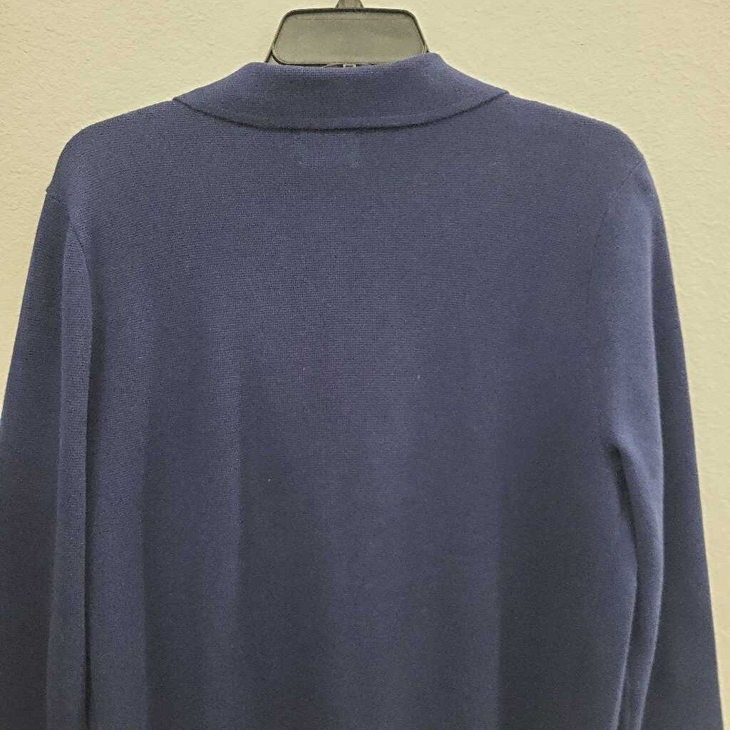 Lands End 100% Cotton Open Cardigan