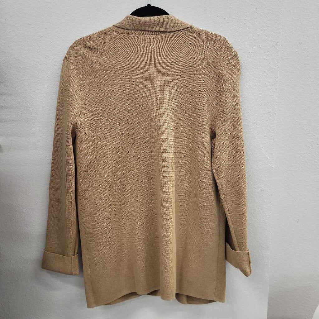 Lands End 100% Cotton Open Cardigan