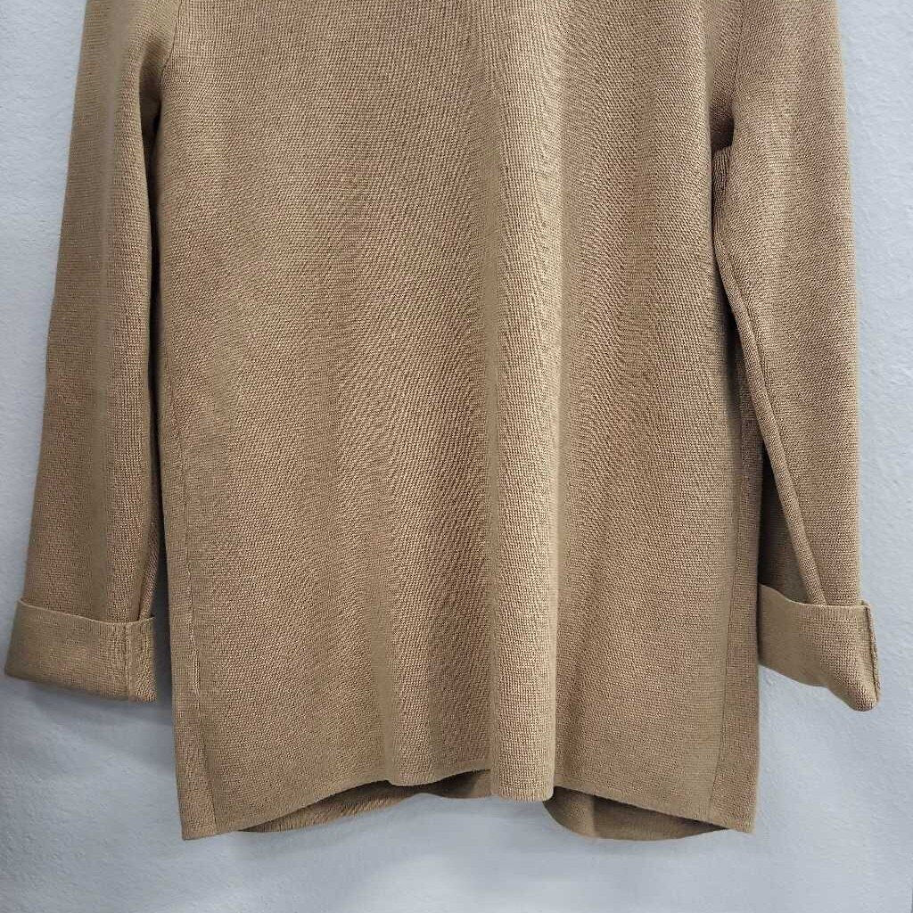 Lands End 100% Cotton Open Cardigan