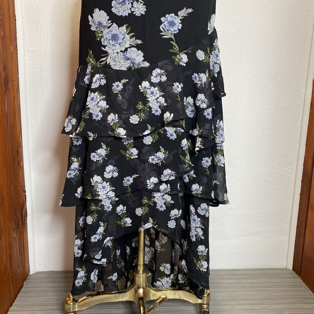 Floral Chiffon Ruffle Dress