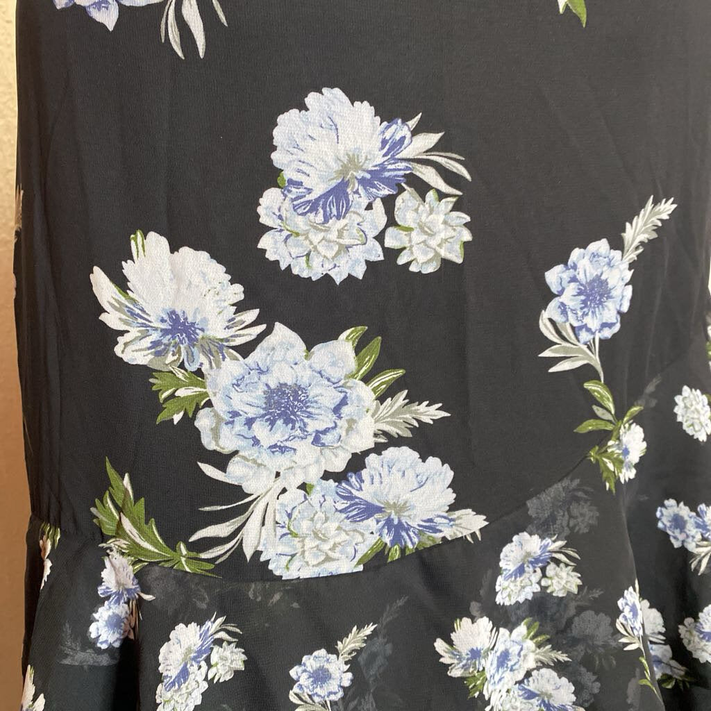 Floral Chiffon Ruffle Dress