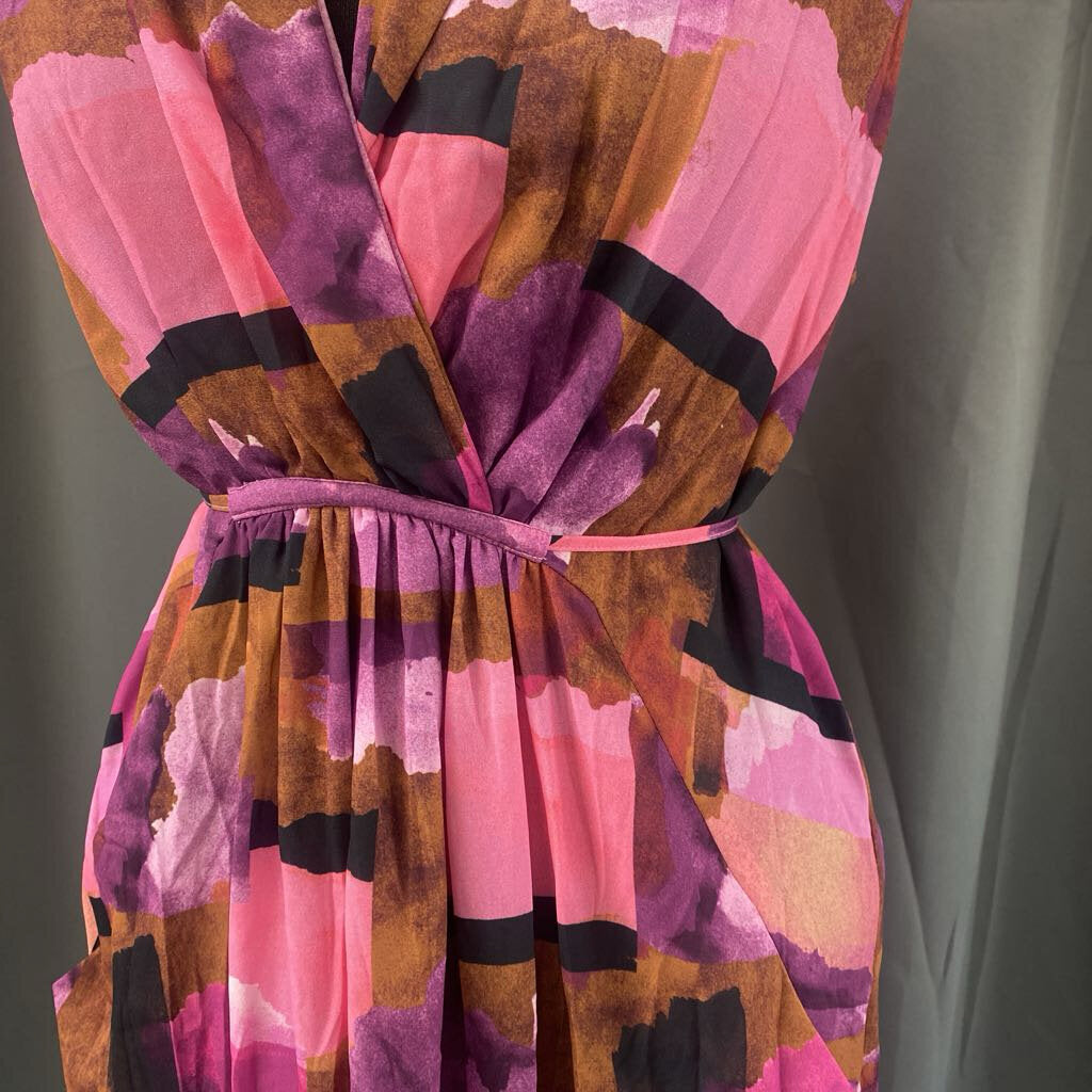Multi Pattern With Pockets Low Cut Neck