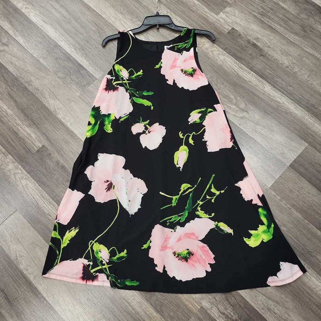 Ann Klein Floral Print SL Dress