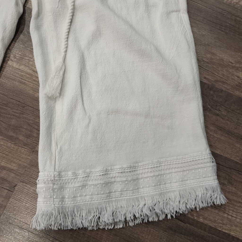 Urban Romantics Linen Blend Wide Leg Capri