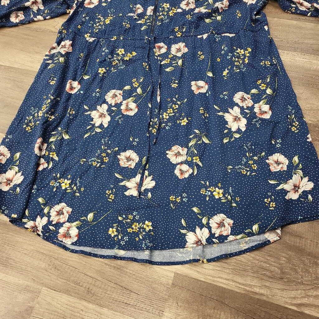 Torrid 3/4 Slv Floral Print Dress