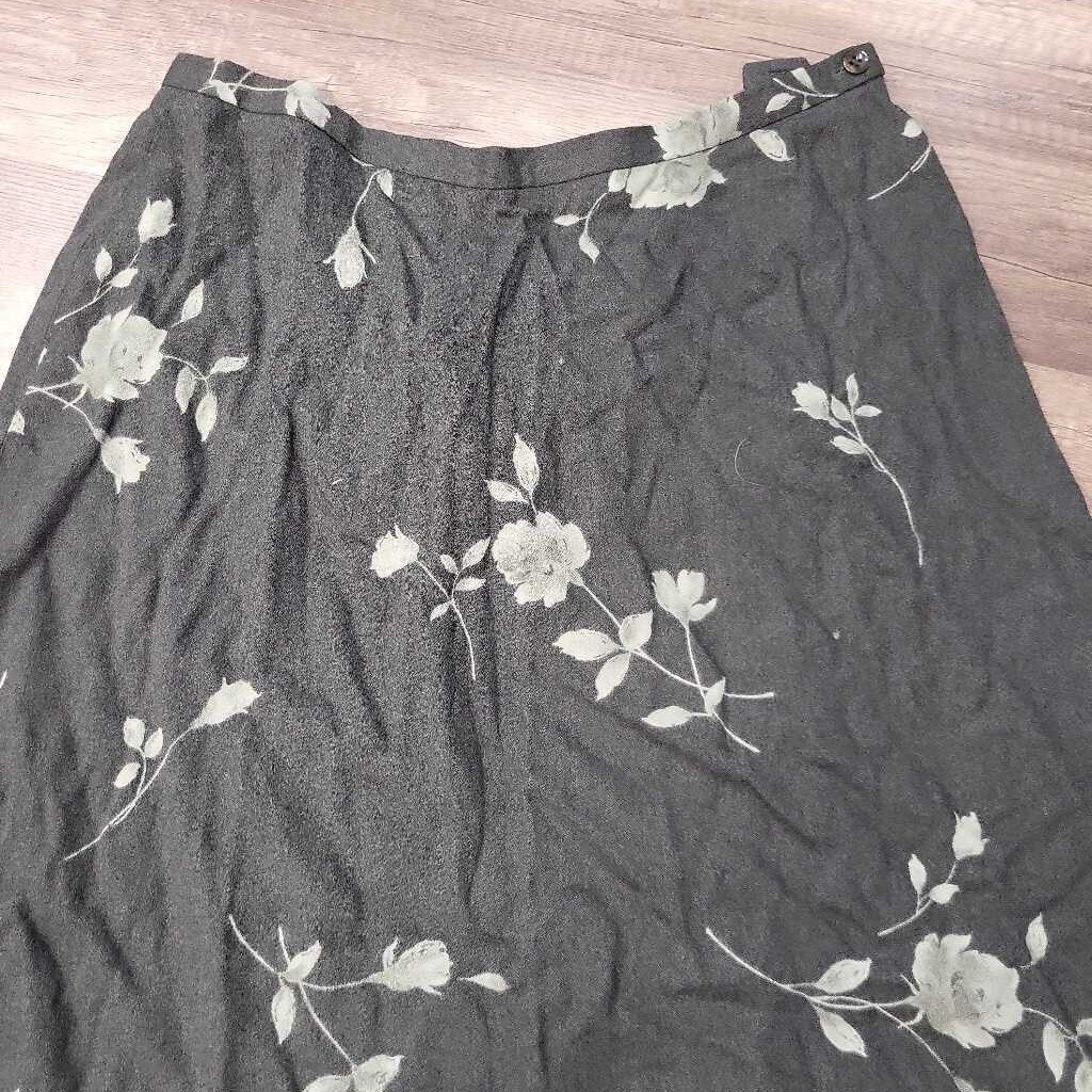 Jones NY Floral Print Maxi Skirt