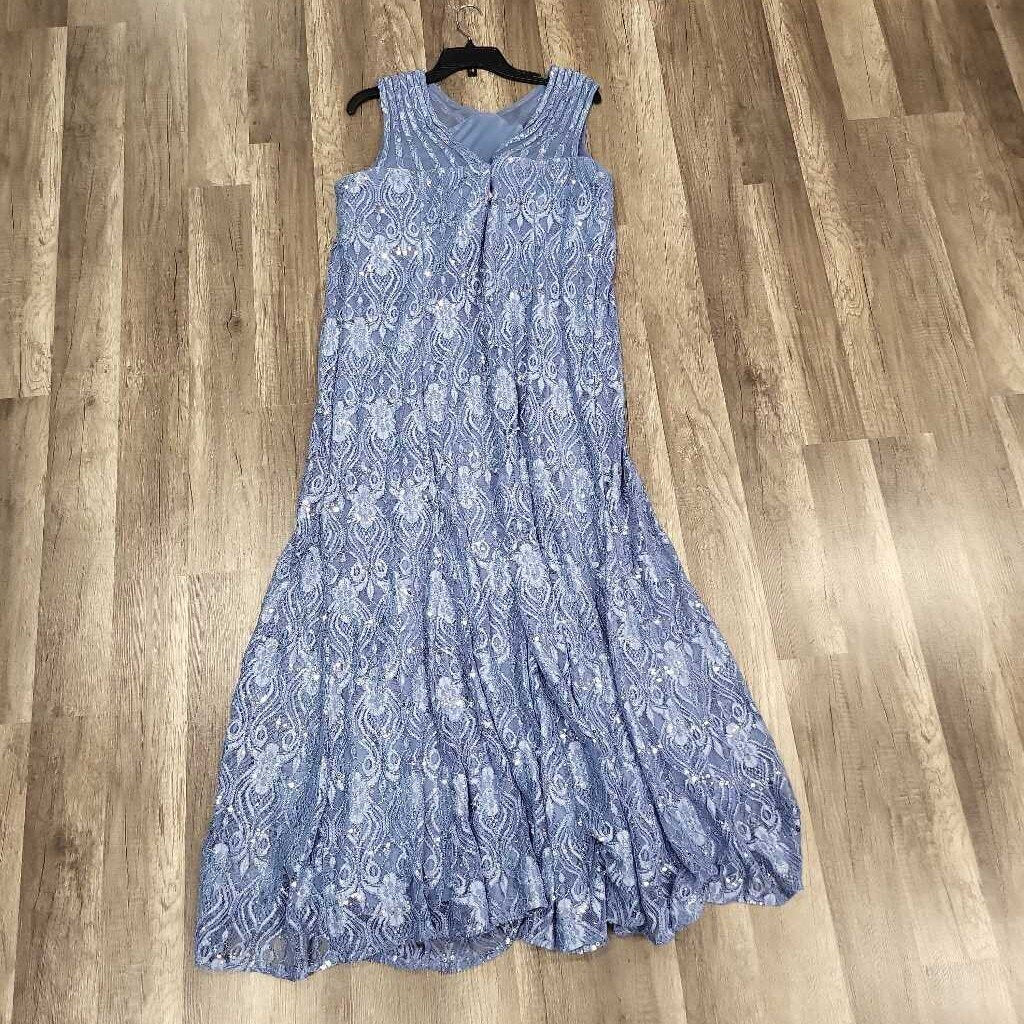 RM Richards Formal Sequin & Lace Gown