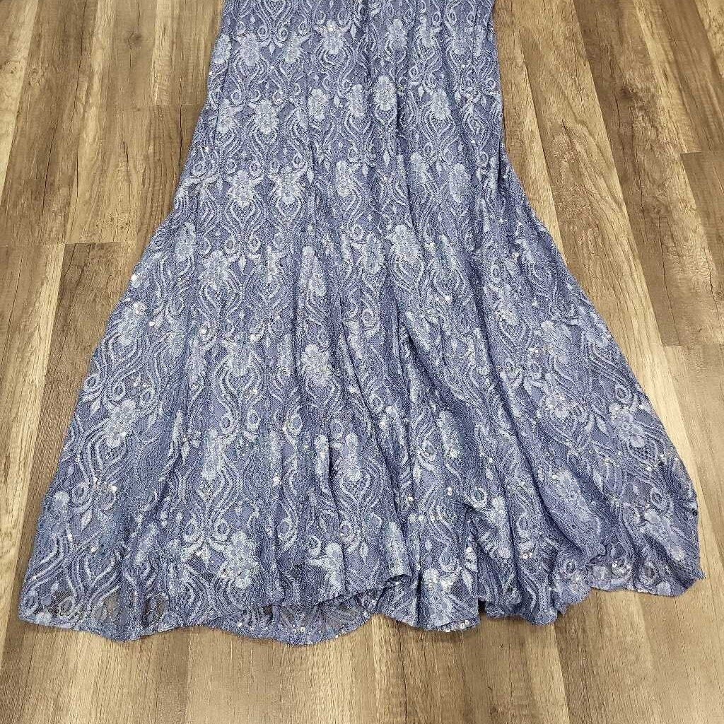 RM Richards Formal Sequin & Lace Gown