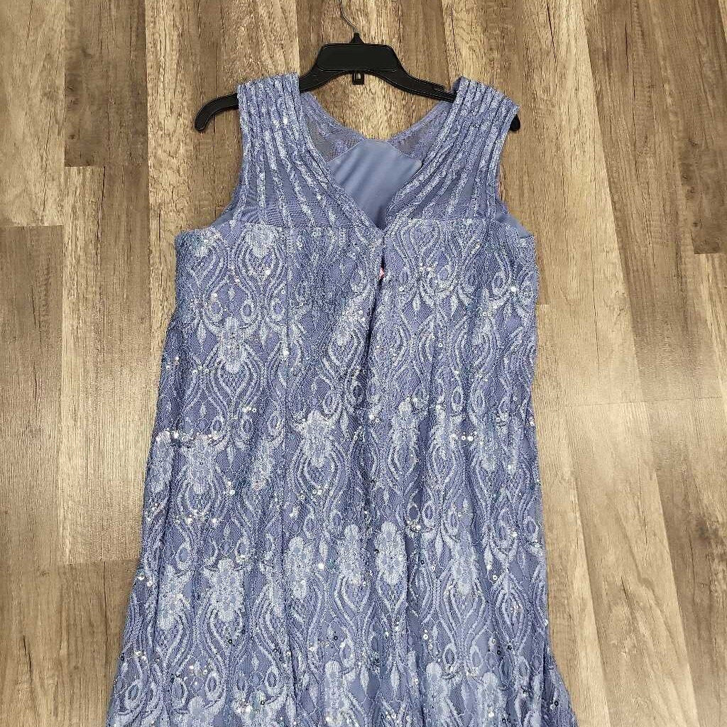 RM Richards Formal Sequin & Lace Gown