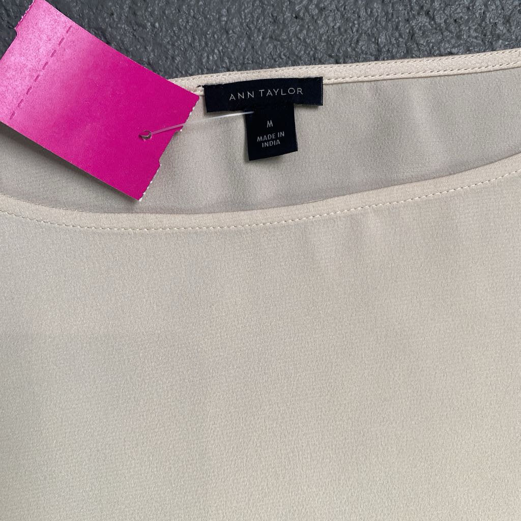 Faux Silk Blouse LS