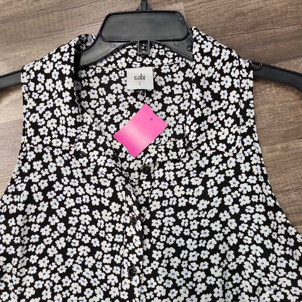 Cabi Floral Print SL Top