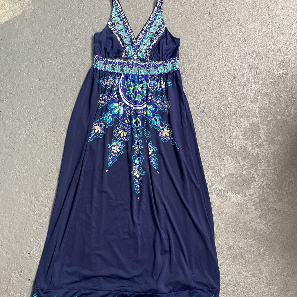 Studded Pattern Maxi Dress