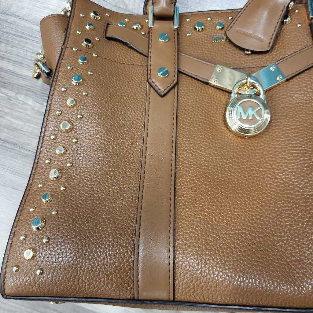 Michael Kors Nouveau Hamilton Leather Satchel Bag
