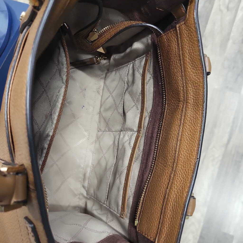 Michael Kors Nouveau Hamilton Leather Satchel Bag