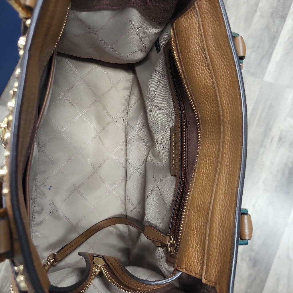 Michael Kors Nouveau Hamilton Leather Satchel Bag