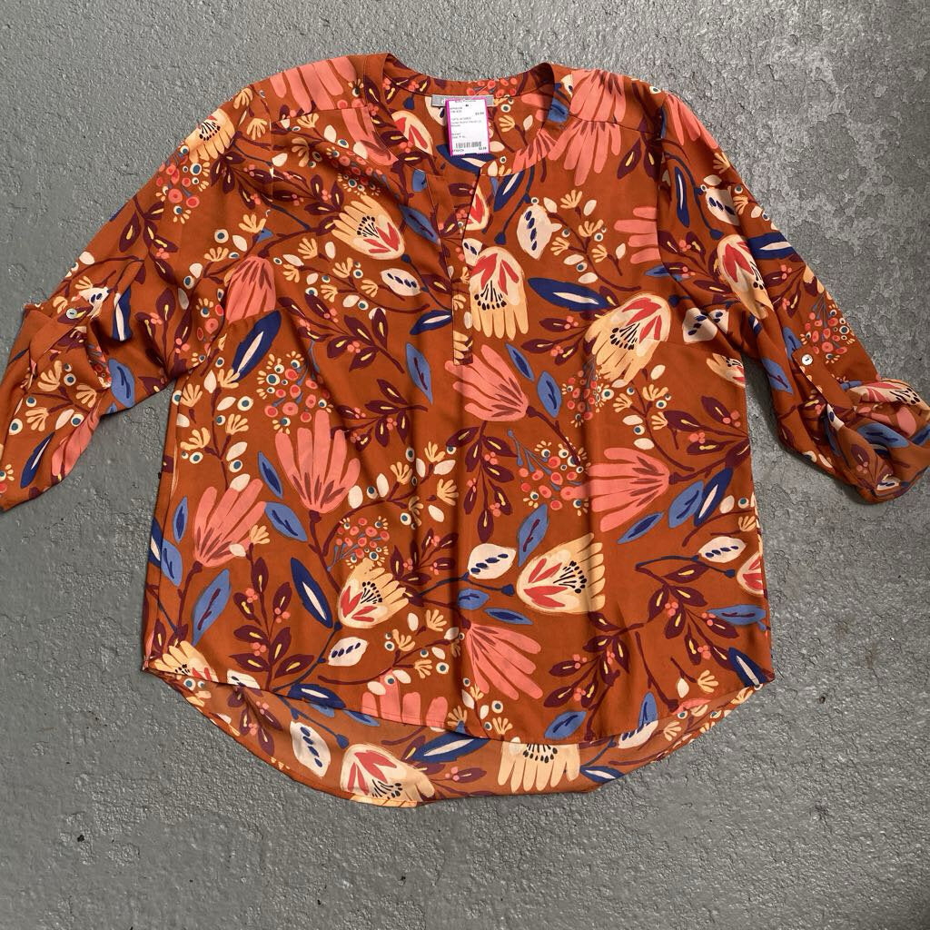 Floral Ls Blouse