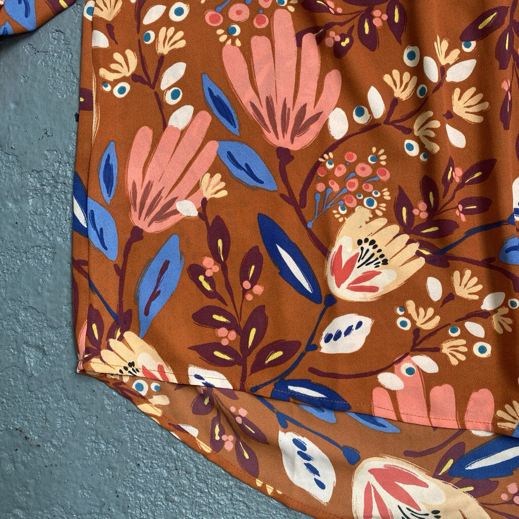 Floral Ls Blouse