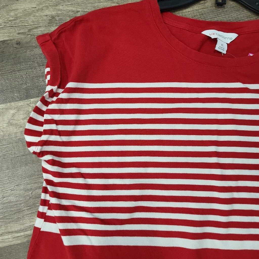 Liz Claiborne Stripe SS T-Shirt Dress