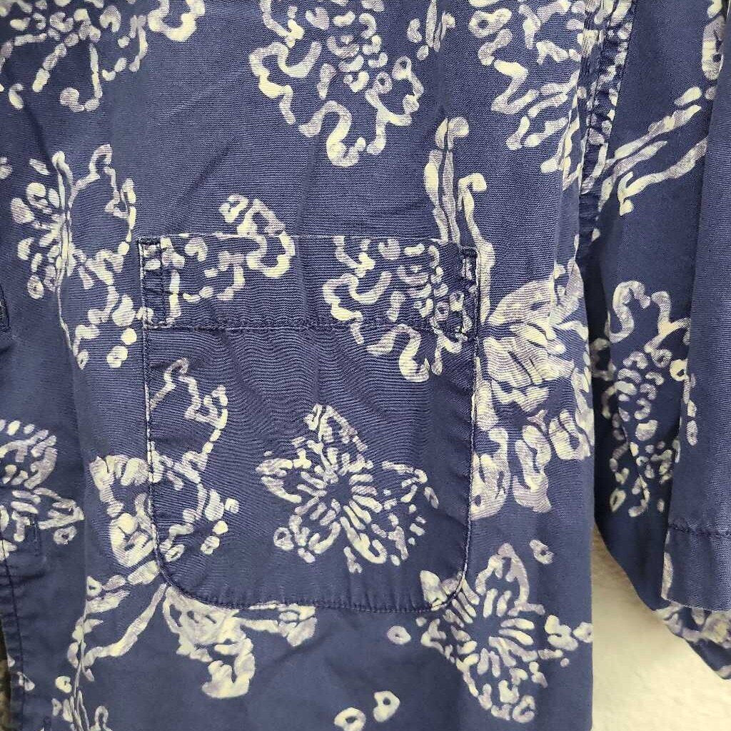 Eddie Bauer Floral Print SS BU