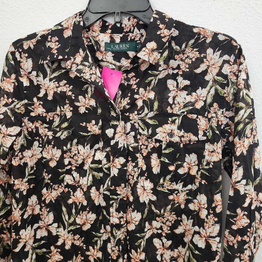 Lauren Ralph Lauren Floral Print Cotton LS BU