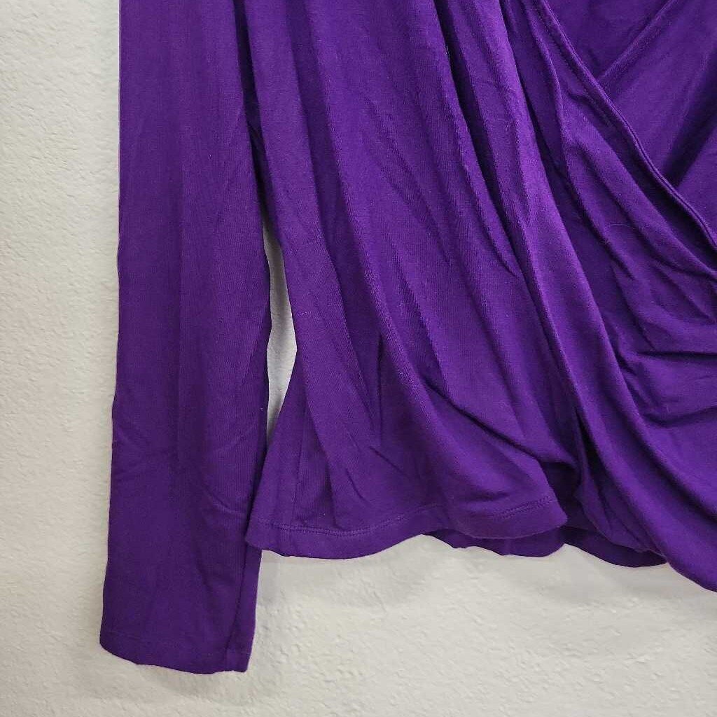 Lauren Ralph Lauren Cross Wrap LS Top