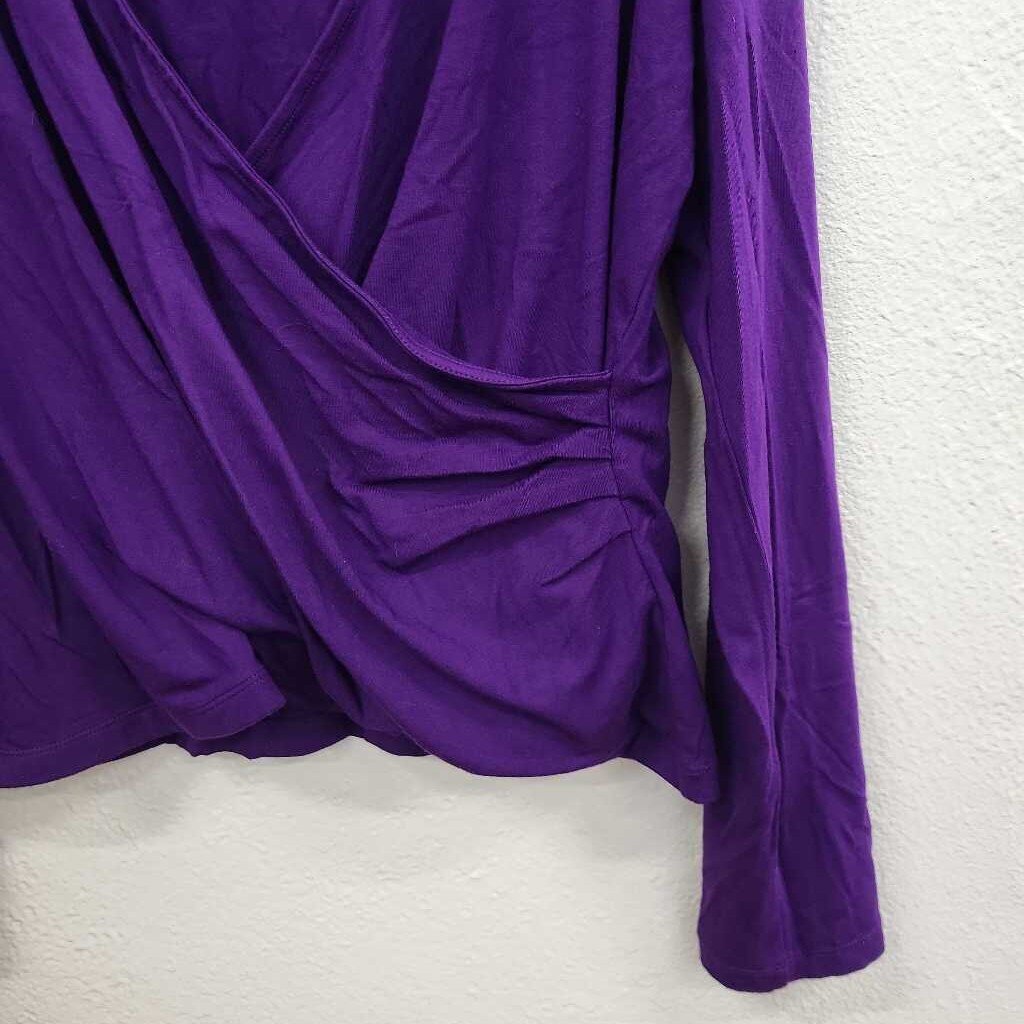 Lauren Ralph Lauren Cross Wrap LS Top