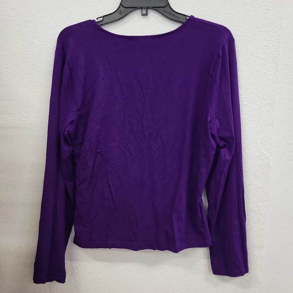Lauren Ralph Lauren Cross Wrap LS Top