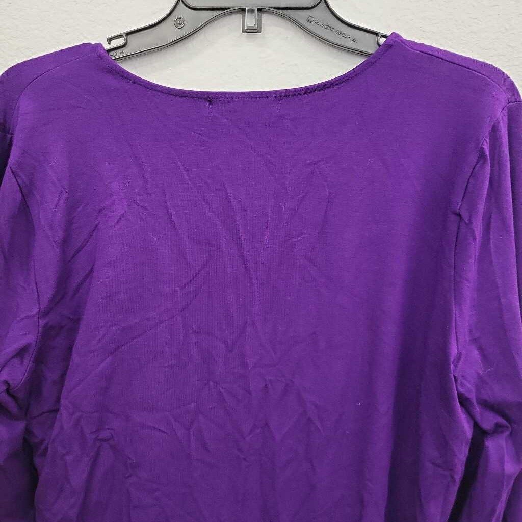 Lauren Ralph Lauren Cross Wrap LS Top