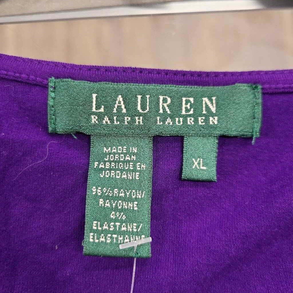 Lauren Ralph Lauren Cross Wrap LS Top