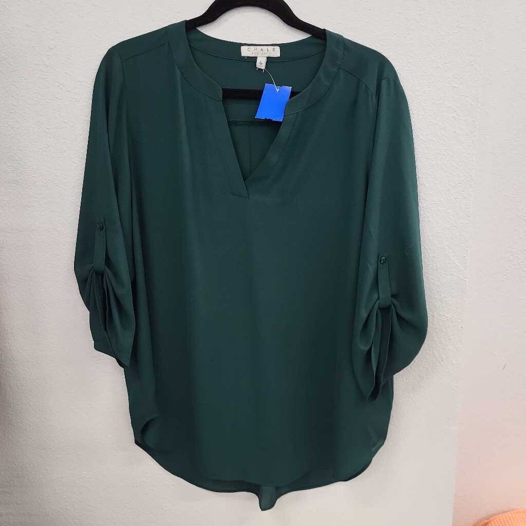 Chaus LS Sheer Top