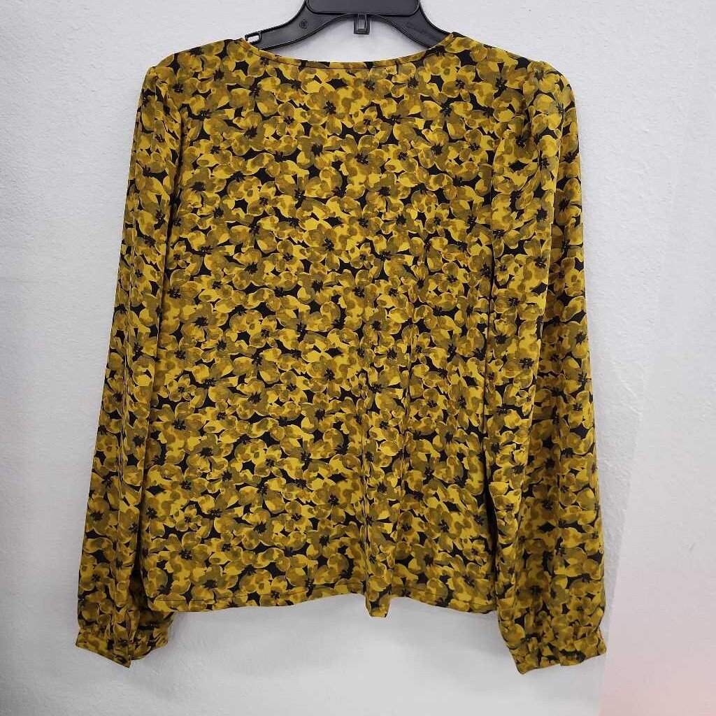 A New Day Floral Wrap Top