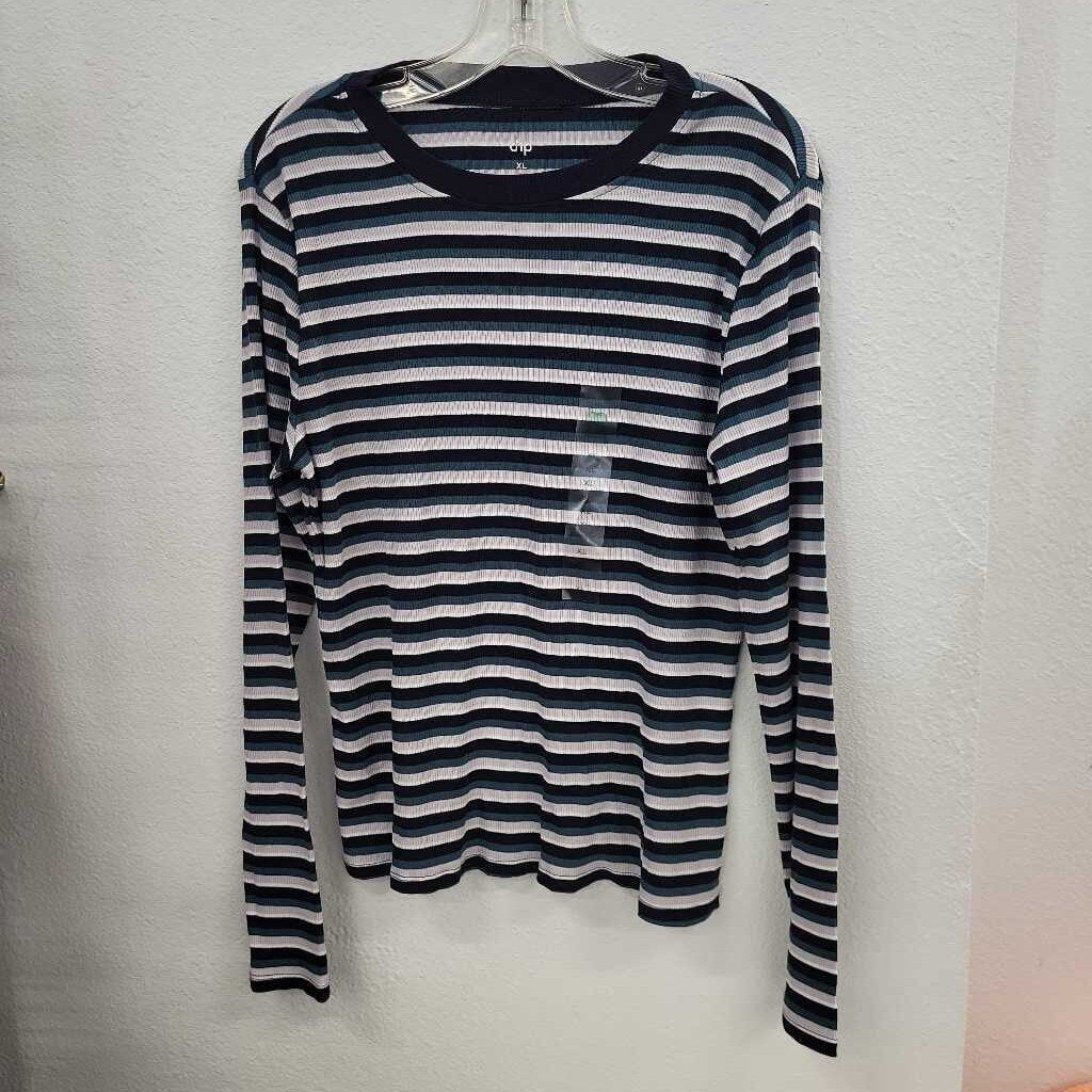 Dip Striped LS Top