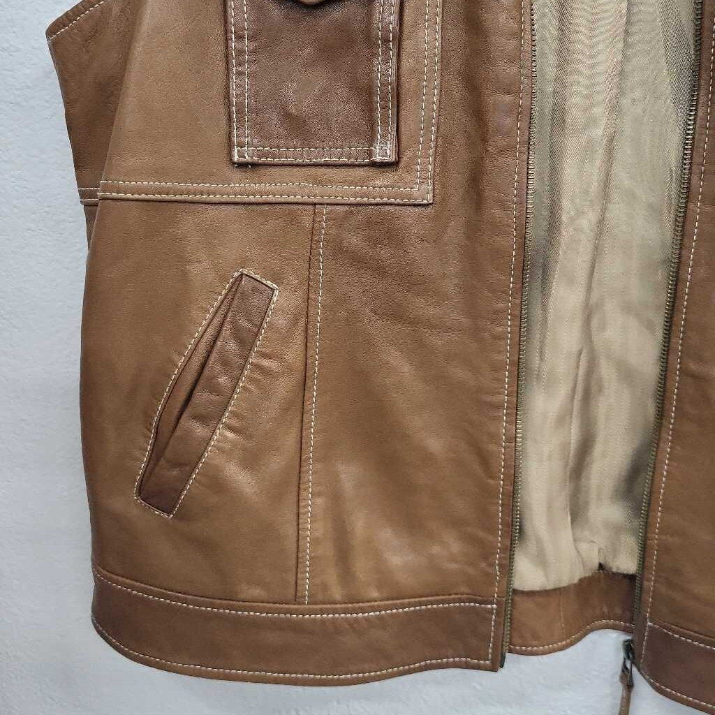 Coldwater Creek Leather Vest