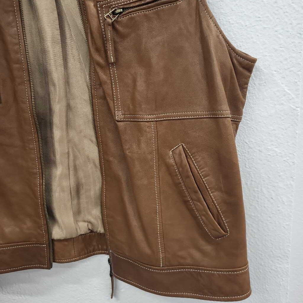 Coldwater Creek Leather Vest