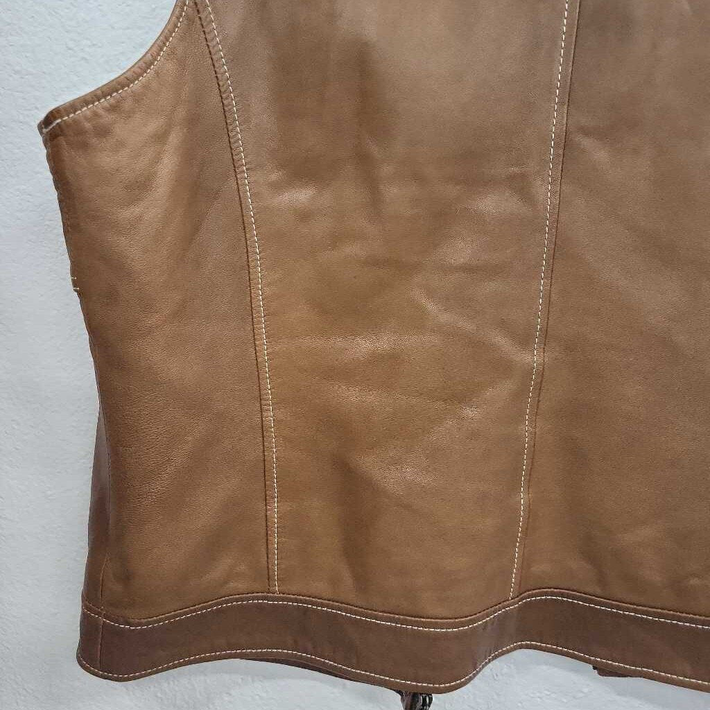 Coldwater Creek Leather Vest