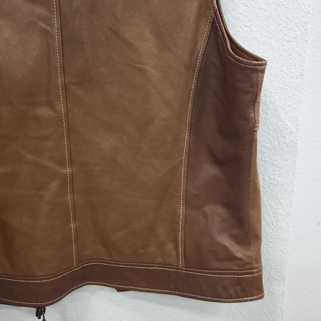 Coldwater Creek Leather Vest