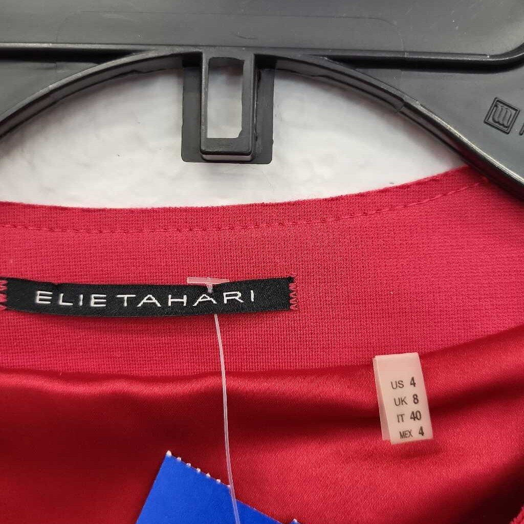 Elie Tahari Front Zipper SL Dress