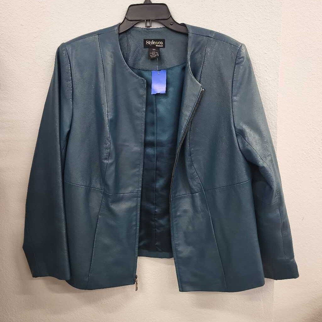 Style & Co Leather Jacket